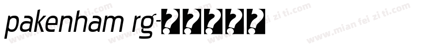 pakenham rg字体转换